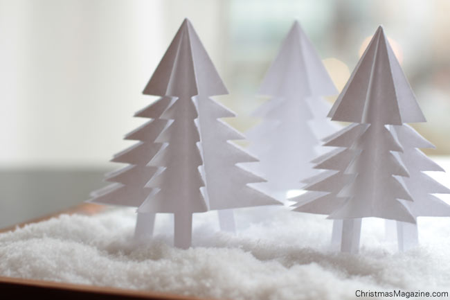 Paper Fir Trees - Christmas Magazine