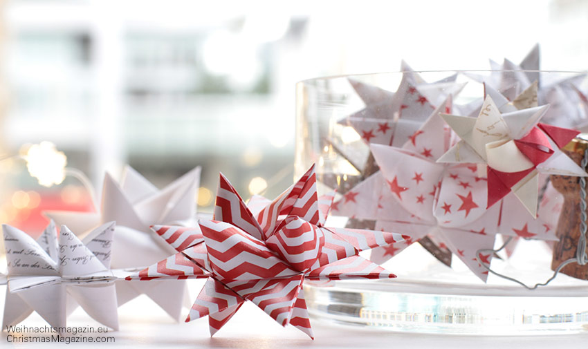 paper German Christmas stars