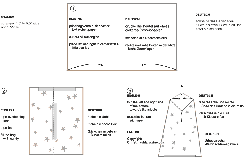 Advent Calendar instructions, diy